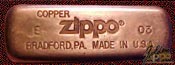 Code Zippo 2003